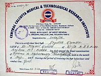 Registration certificate